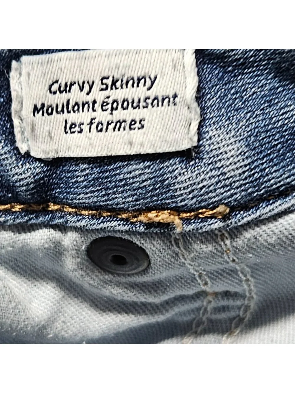 Womens Curvy Skinny Jeans Plus Size 18 Long Mid Rise Medium Wash Denim Pants
